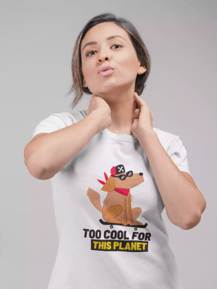 Too cool - Sukhiaatma Unisex Graphic Printed White T-shirt-XS-36