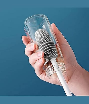 Bottle Cleaning Brush Silicone Long Handle Bottle Cleaner for Home and Kitchen