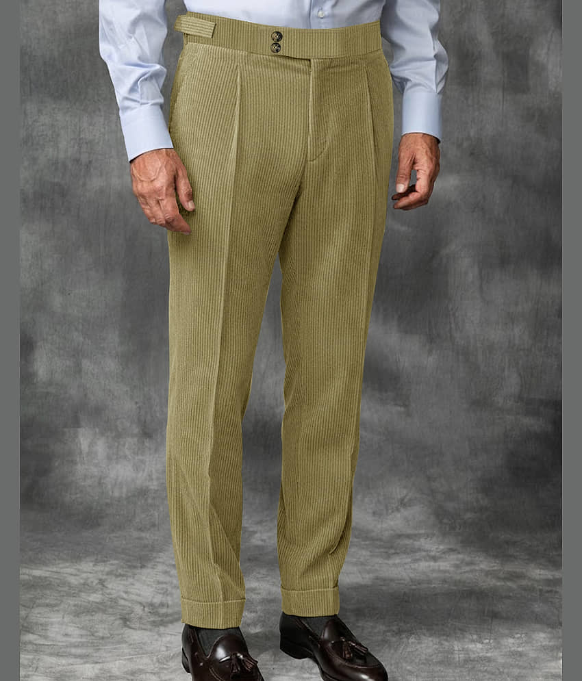Eyebogler Regular Men's Formal Trouser - Beige ( Pack of 1 )