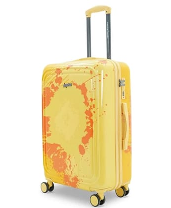 American Traveller TourisGlide Sport Luggage Trolley Bag Set of 3 (PC) Durable Hard Shell for Travel Suitcase with 360 Disk Wheels| TSA Type Lock| Heavy-Duty Lining| Football Splash  ( Large )