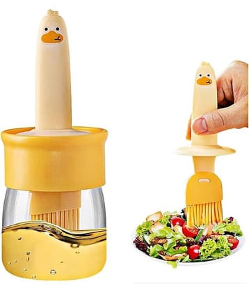 SHARUJA EasyGlide Polyproplene Yellow Oil Container ( Set of 1 )