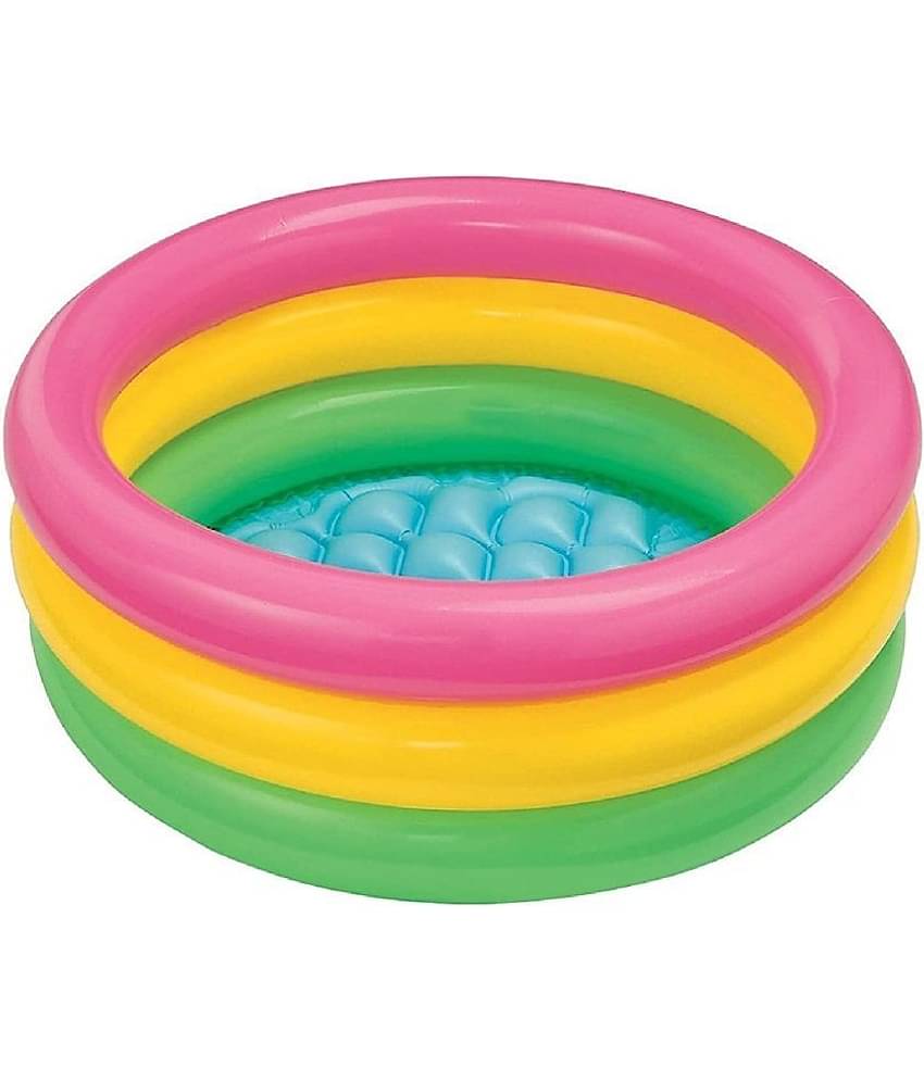 Inflatable Baby Bath Tub Pool, Multi Color (2-feet)