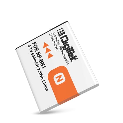 DIGITEK (NP-BN1) Rechargeable Battery for Sony Cameras, 630mAh, Compatible with Sony DSC-QX30, DSC-T110, DSC-T99, DSC-TF1, DSC-TX10, DSC-TX100, DSC-TX20, DSC-TX200, DSC-TX30, DSC-TX5, DSC-TX55 & More DIGITEK (NP-BN1) Rechargeable Battery for Sony Cameras