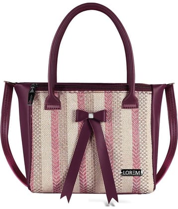 Lorem Sling Bag Faux Leather Set of 1 ( Purple )