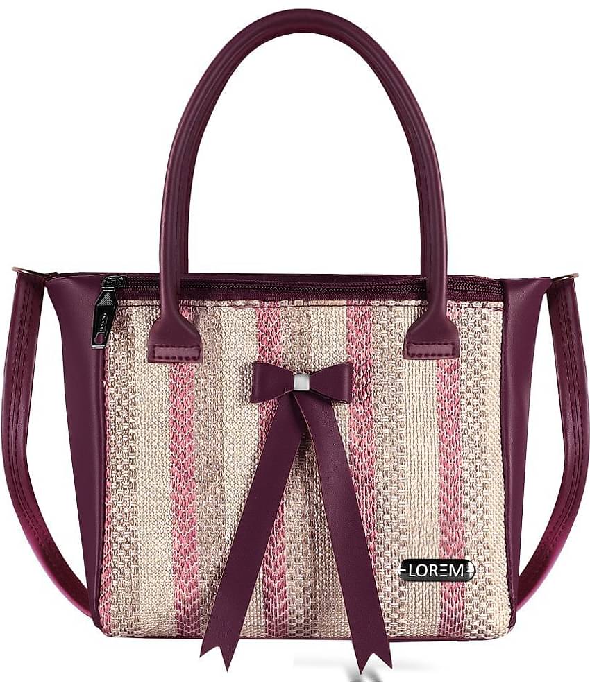 Lorem Sling Bag Faux Leather Set of 1 ( Purple )