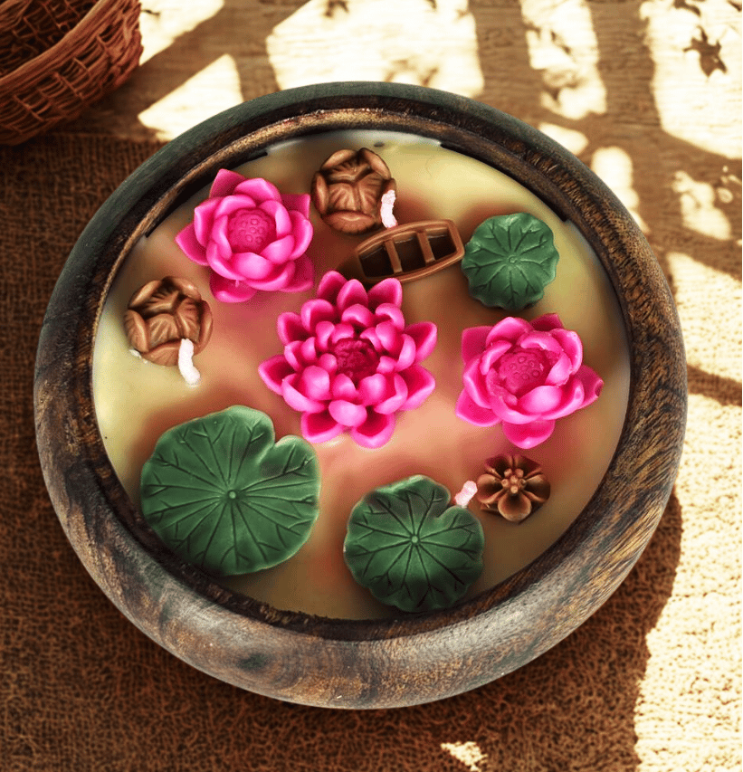 Lotus Pond In Urli 5 Inch