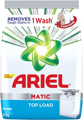 Ariel Detergent Washing Powder - Matic Top Load, 2 kg