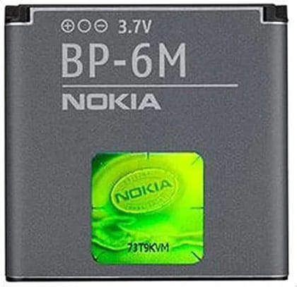 Mobile Battery Compatible with Nokia BP-6M for Nokia 3250, 6151, 6233, 6234, 6280, 6288, 9300, 9300i, N73, N77, N93, NST-1 (1100mAh)  180 Days Warranty.