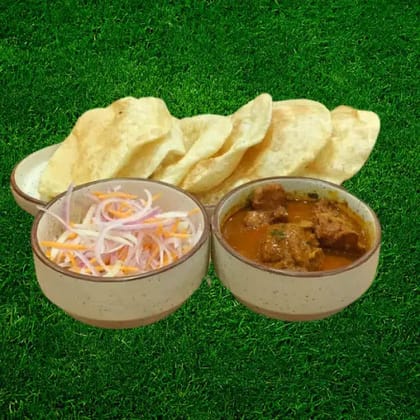 Puri & Chicken - 1 Person