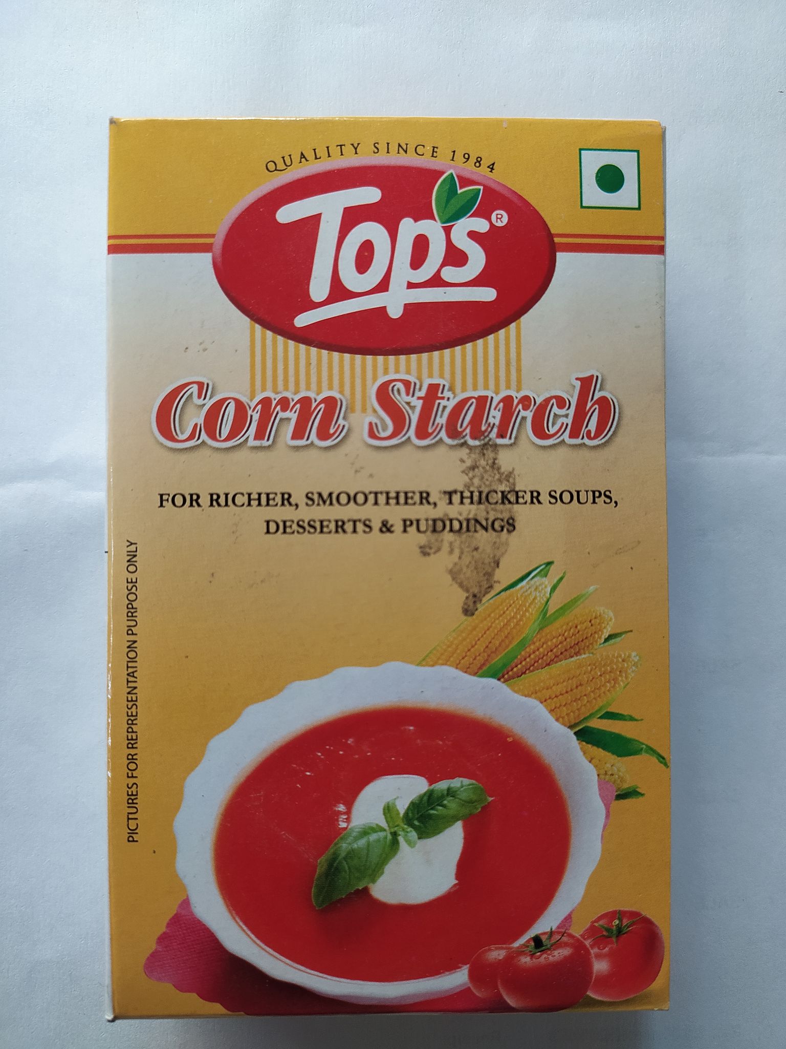 Tops Corn starch For richer, smoother, thicker soups, 