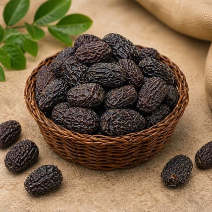Black Dry Dates (250g) | Naturally Sweet & Nutritious | Healthy Snacking & Baking