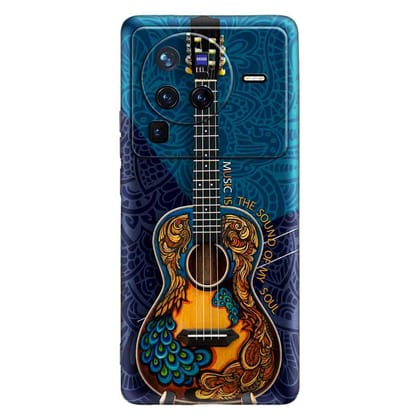 Music Is The Sound Of My Soul VIVO X80 PRO (5G) Premium Embossed Mobile cover