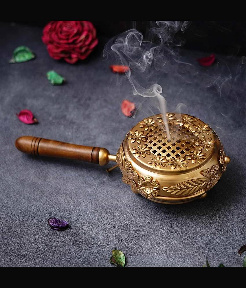 Heaven Decor Dhoop,Aromatic Burner Natural,Mogra,Rose,Tulsi 450 gm ( Pack of 1 )