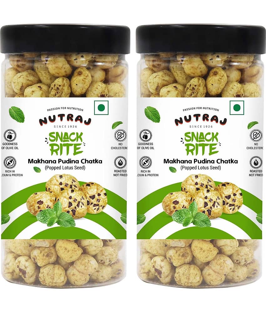 Nutraj Snackrite Roasted Makhana Pudina Chatka 70 g (Pack of 2), Roasted Foxnut)