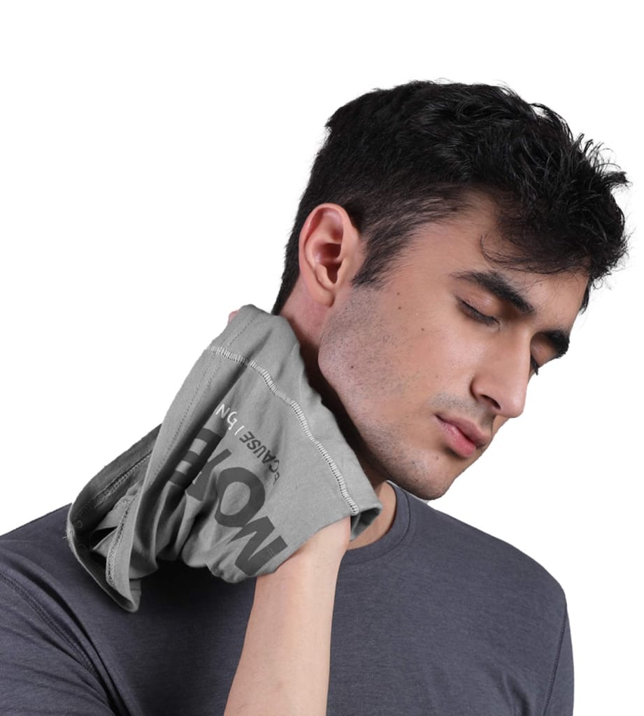 FREECULTR Unisex Bamboo Bandana, Anti Microbial Super Soft & Comfort Fit, Breathable Multipurpose Headband, Face Mask for Dust Protection and Sun - Printed Pack of 3-Beach Sand,Charcoal,White