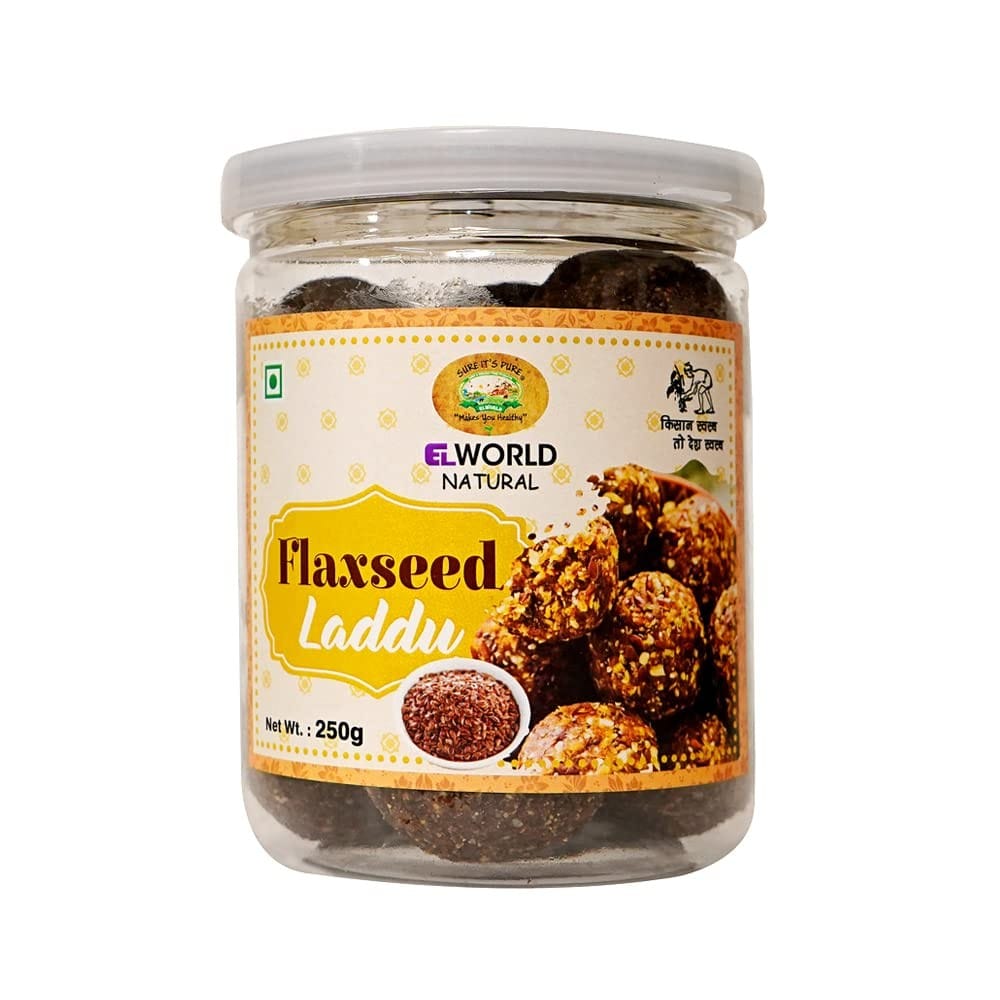 Elworld Agro & Organic Food Products Flaxseed Laddoo 250g