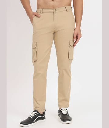 RAGZO Regular Flat Men's Cargos - Khaki ( Pack of 1 )