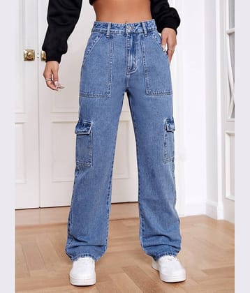Kashian - Blue Denim Boyfriend Fit Women's Jeans ( Pack of 1 )
