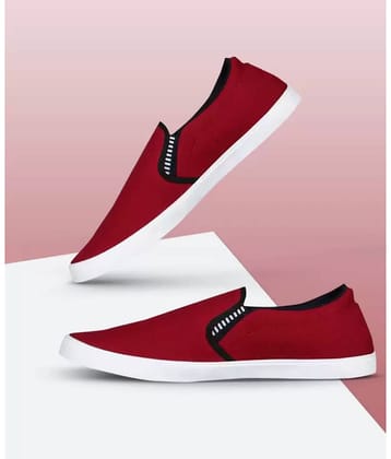 hotstyle BOSS Maroon Men's Slip-on Shoes
