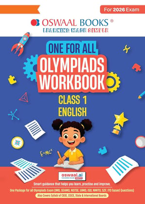 OSWAAL ONE FOR ALL OLYMPIADS WORKBOOK ENGLISH CLASS 1 FOR 2026 EXAMS || PREP GUIDE || NTSE || IMO || oswbeng1 [Paperback] [Oct 30, 2024] Arihant