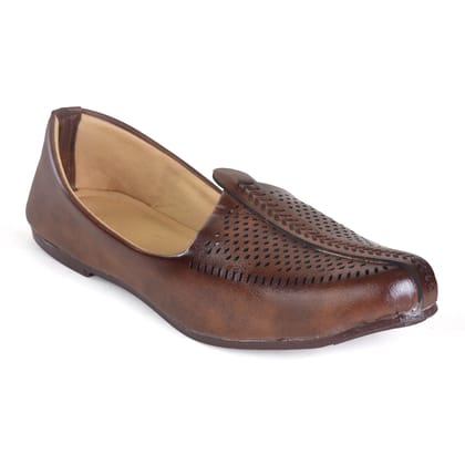 Designer Brown Jutis For Men-6