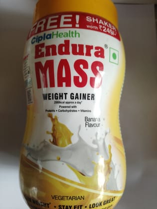 Ciplahealth endura mass weight gainer banana flavour 