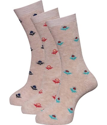 Dollar - Multicolor Woollen Women's Mid Length Socks ( Pack of 3 )