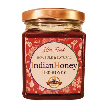 IndianHoney Red Honey � 100% Natural & Unprocessed | Sourced from Indian Forests | Rich in Antioxidants | No Added Sugar