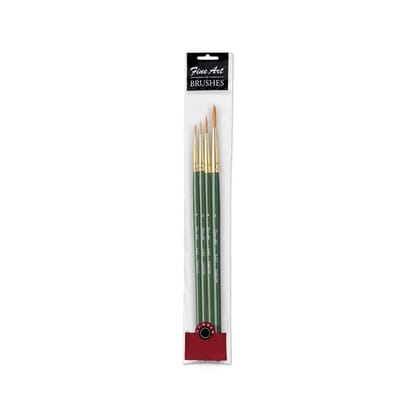 Pidilite Fevicryl Fineart Round Brush Sets-Set of 4 / 25265-4