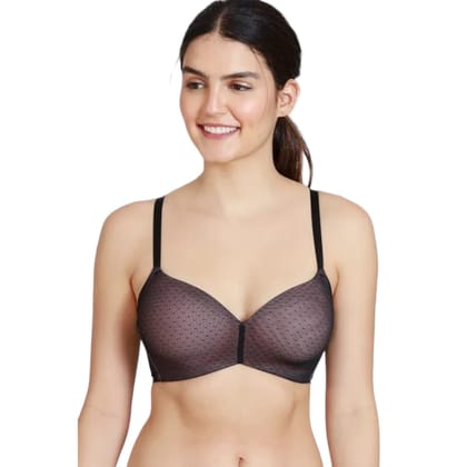 Zivame-T-shirt Bra- Padded- Non-wired -Py1030-Black / 34B