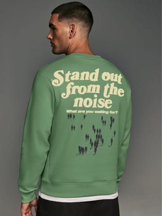 Noise Hunter Green Full Sleeve Sweatshirt-S / Hunter Green