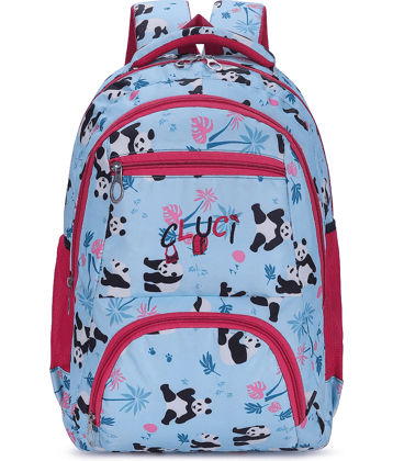 CLUCI Light Blue Polyester Backpack For Kids