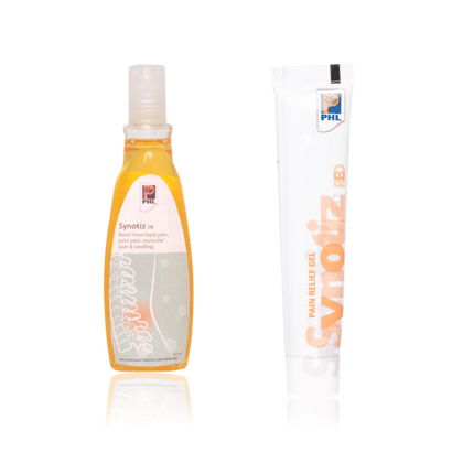 Synotiz Pain Relief Combo - Synotiz Oil & Synotiz Gel