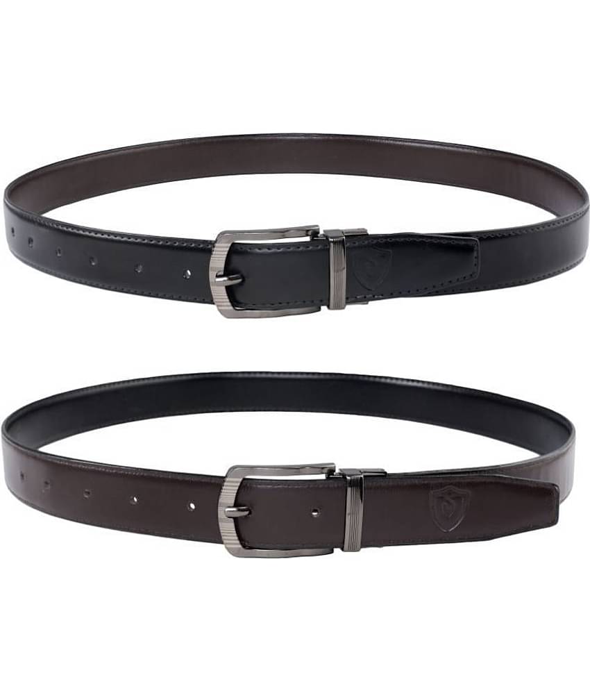 Keviv Black Leather Formal Belt