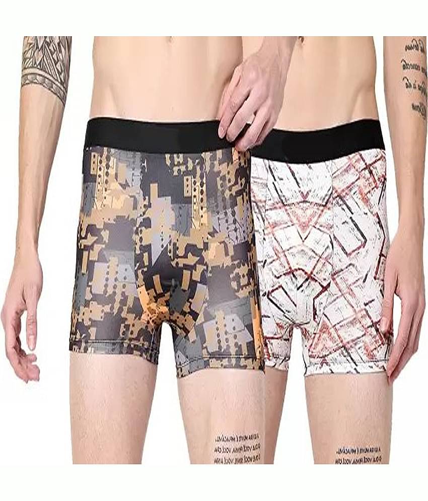 Cavenders Pack of 2 Nylon Trunks For Men's ( Multicolor )