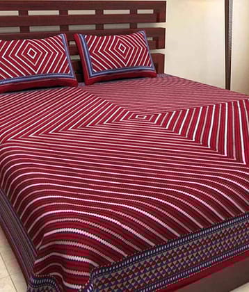 Uniqchoice Cotton King Bedsheet ( Multi )