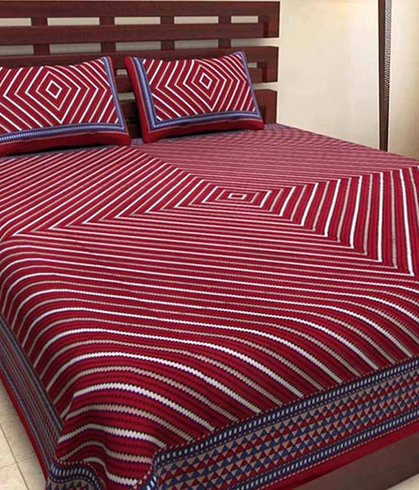 Uniqchoice Cotton King Bedsheet ( Multi )
