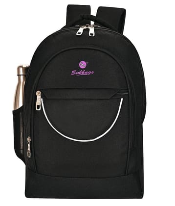 SVB BAG 35 Ltrs Fabric Backpack *For Boys & Girls ( Black ) - Black