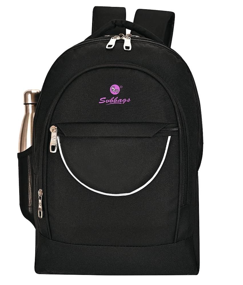 SVB BAG 35 Ltrs Fabric Backpack *For Boys & Girls ( Black ) - Black