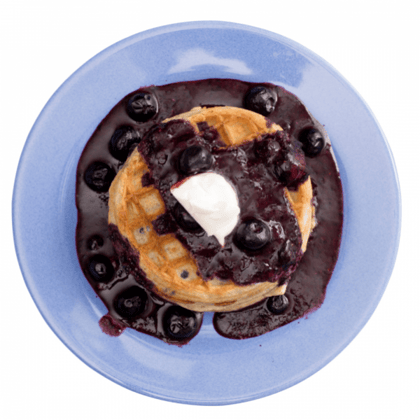 Blueberry belgian waffle