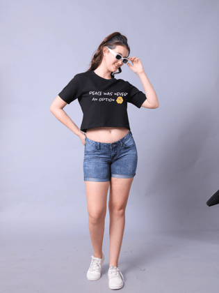 Peace Women Crop Top