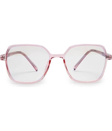 YourSpex - Pink Square Eyeglass Frame ( Pack of 1 )