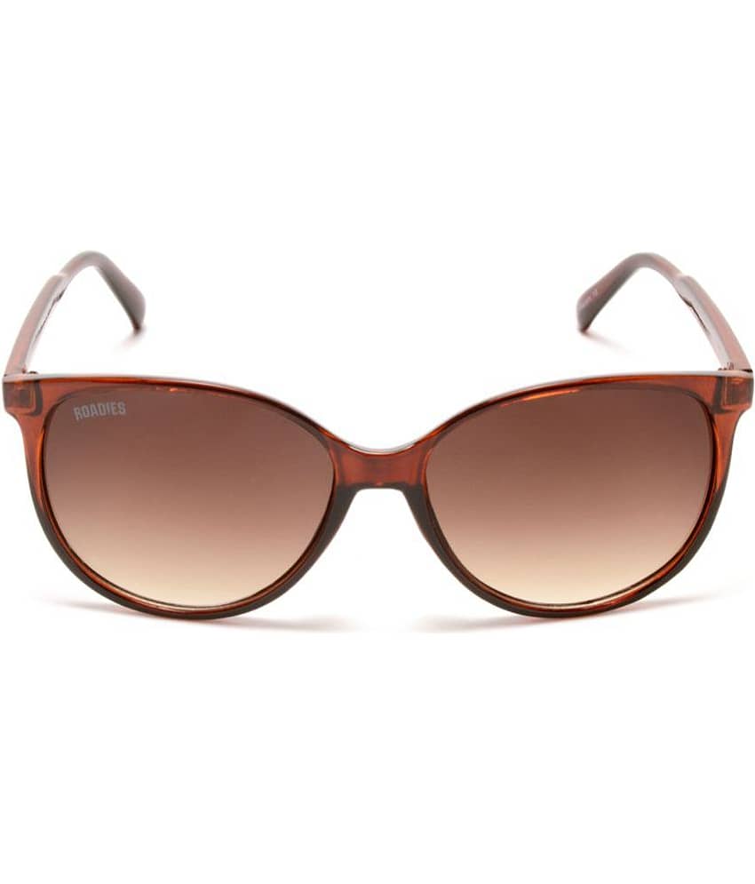 Roadies - Brown Oval Sunglasses ( Pack of 1 )