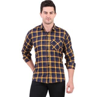 Baleshwar Men Multicolor Checks Casual Shirt (Pack of 1 )