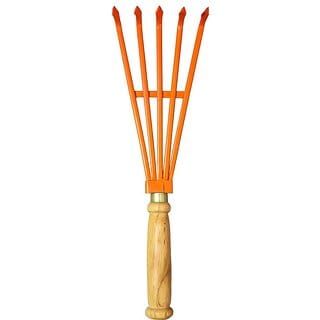 Hand Garden Cultivator with Wooden Handle / 37.5x12x4 cm, 453 gm, 1 Qty