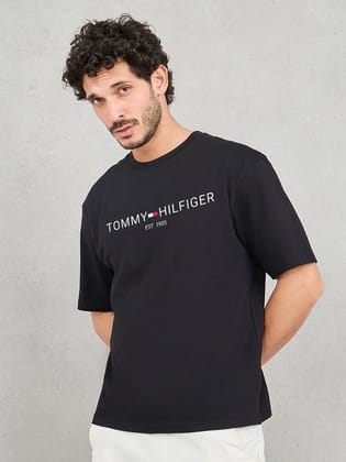 Mens OverSize Printed T-Shirts_(Black)-S