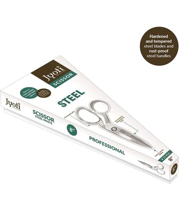 Jyoti Scissor 8" Steel White for Professional Use - Pack of 1
