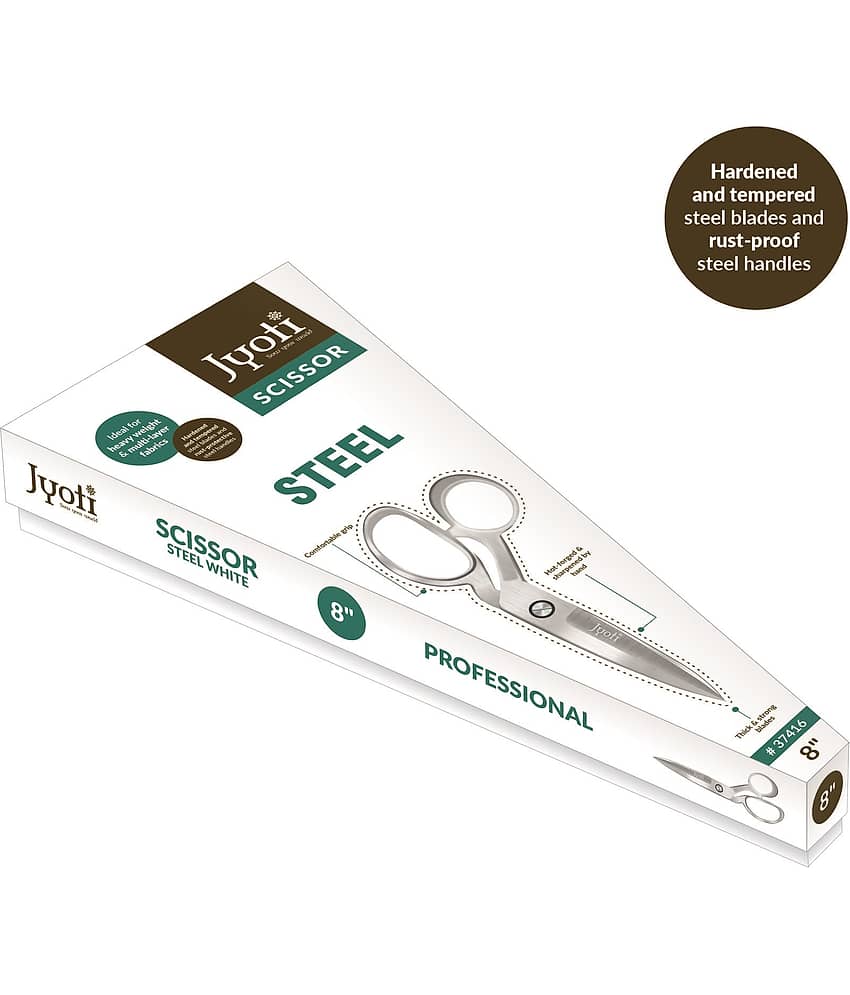 Jyoti Scissor 8" Steel White for Professional Use - Pack of 1