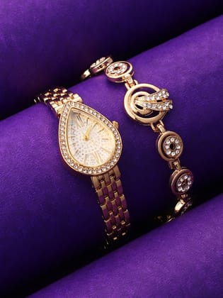 The-Teardrop-Asymmetric-Watch-With-Bracelet-Combo-Watch Combos