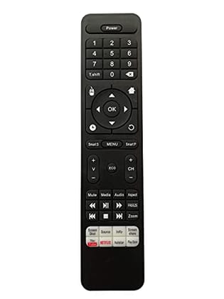 EHOP LED LCD 4K UHD Smart TV Remote Control with Netflix YouTube Functions Compatible for Wybor